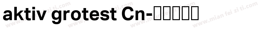 aktiv grotest Cn字体转换